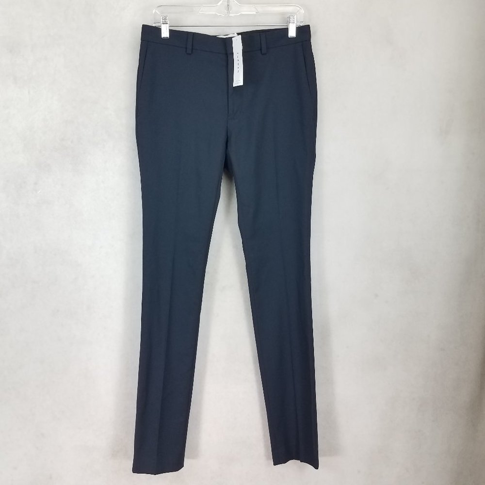NEW TOPMAN Men's 30x34 Super Skinny Dress Pants Trousers in Navy Blue